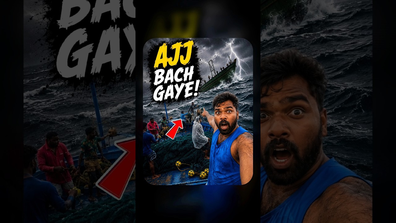 🌊 Aaj Samundar Mein Hum Bach Gaye! 😱,Deep Ocean Fishing 🎣|