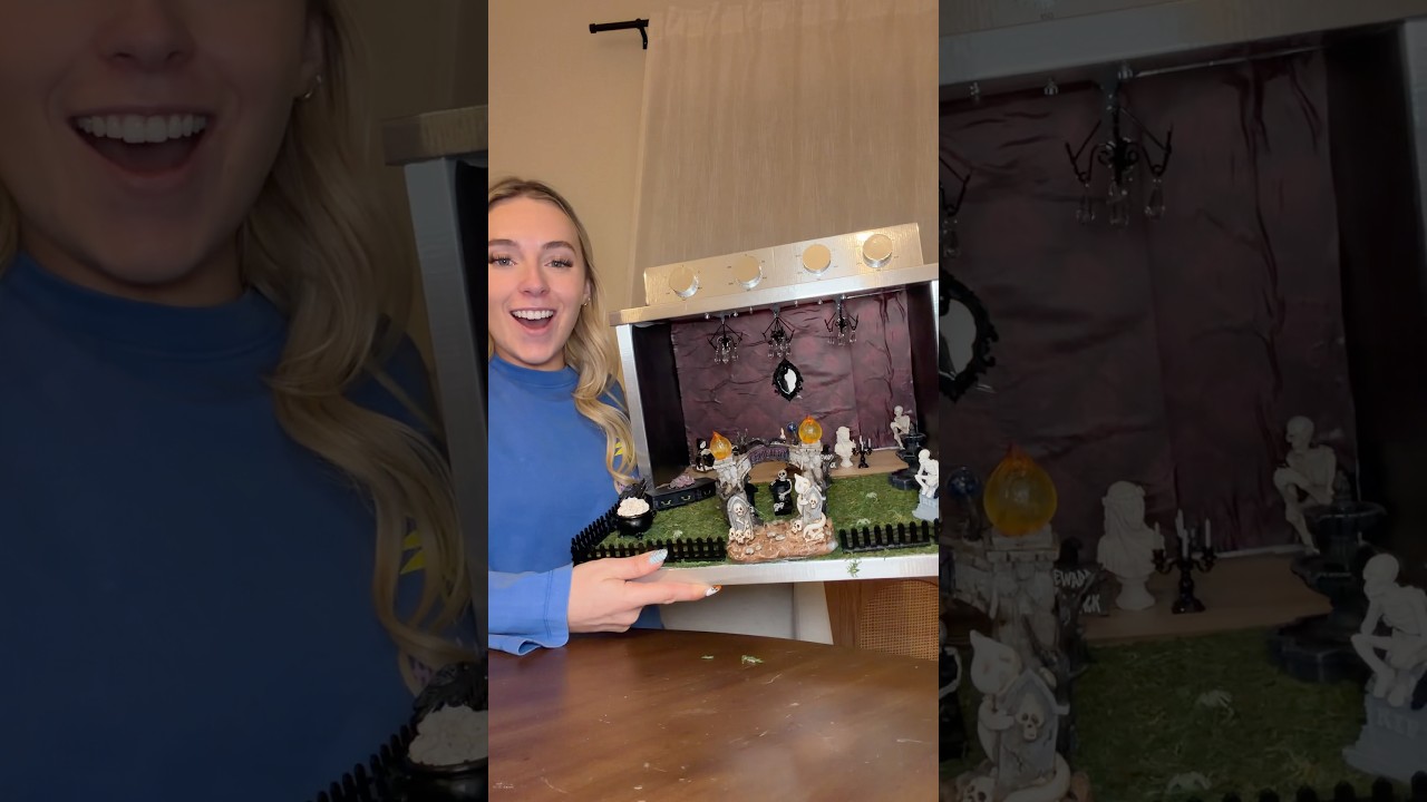 Not sure if they were scared 🤪🐿️👻 #DIY #craft making a haunted house for my chipmunks